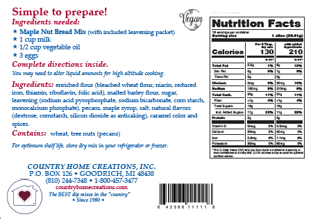 Maple Nut Bread Mix