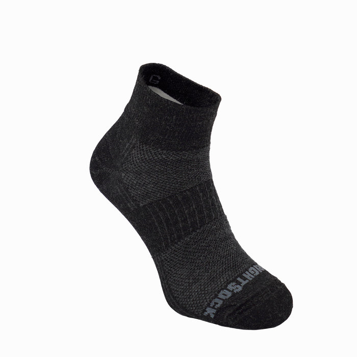 Merino CoolMesh, Double Layer, Quarter, Grey Black.
