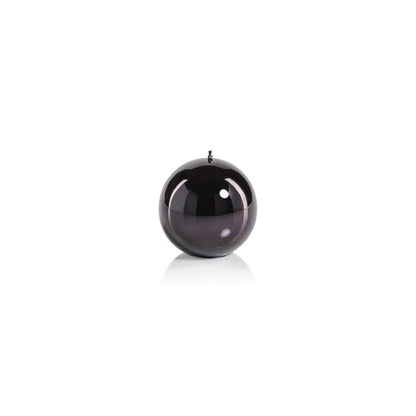 Metallic Ball Candle - Matte Pearl Black - Candles by Carlyle Avenue