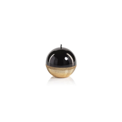 Metallic Candle - Black with Gold - Candles by Carlyle Avenue