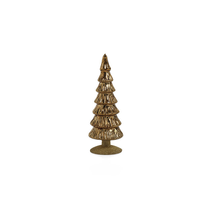 Miramonti Glass Tree on Gold Glitter Base - Gold - Christmas Trees by Carlyle Avenue