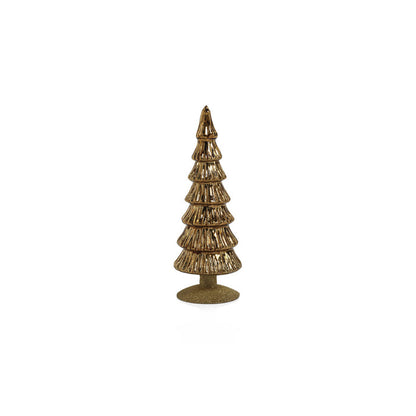 Miramonti Glass Tree on Gold Glitter Base - Gold - Christmas Trees by Carlyle Avenue