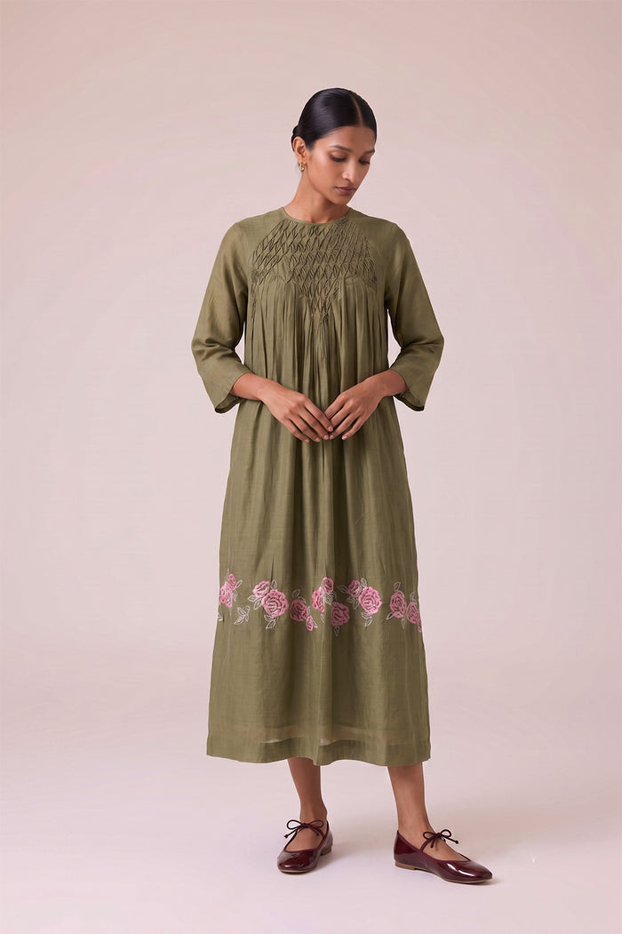MIREA SMOCKED DRESS