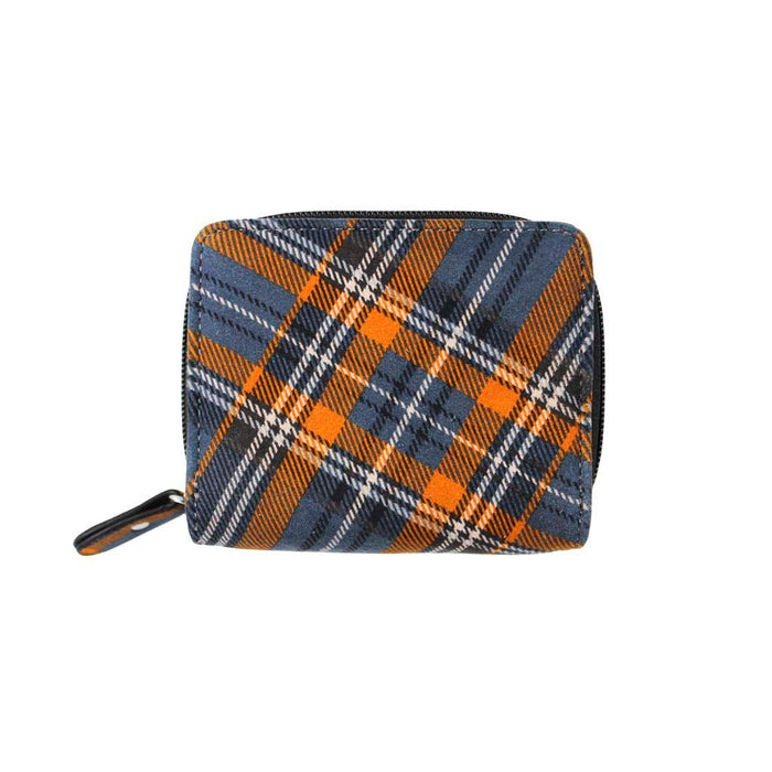 Moleskin Tartan Zip Purse | Compact Size with Stylish Design