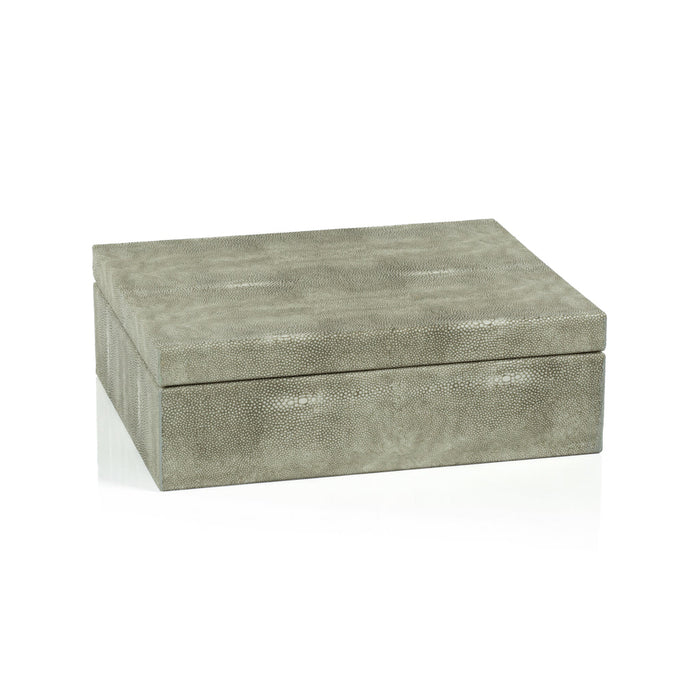 Moorea Shagreen Leather Box - Decorative Accessories by Carlyle Avenue
