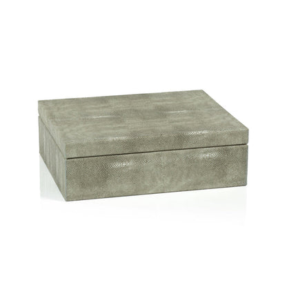 Moorea Shagreen Leather Box - Decorative Accessories by Carlyle Avenue