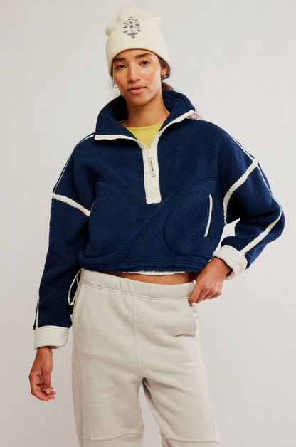 Mountain High 1/2 Zip in Navy Combo