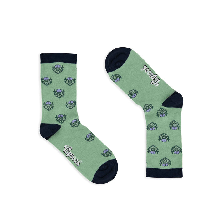 Multi Thistle Bamboo Ankle Socks