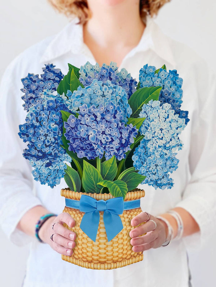 Nantucket Hydrangeas |  Pop-up Greeting Cards
