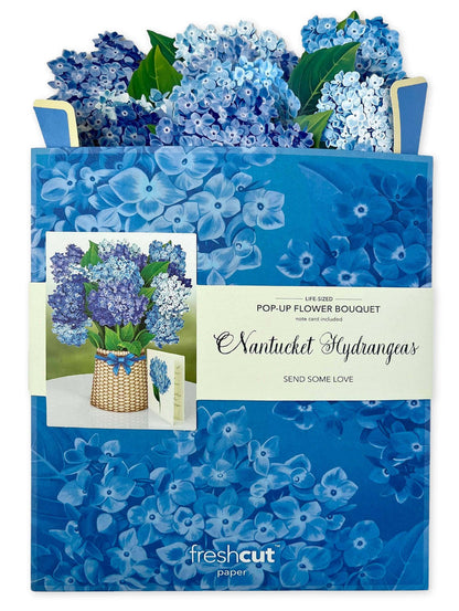 Nantucket Hydrangeas |  Pop-up Greeting Cards