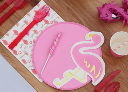 Neon Rose Large Plates