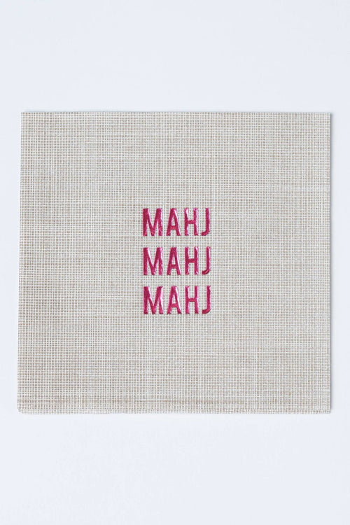 No Reservation | MAHJ Disposable Cocktail Napkins – Mahjong Party Goods - No Reservations - Living with Ivey
