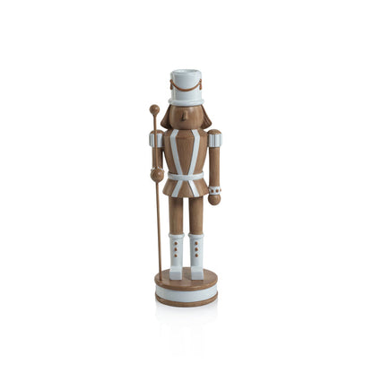 Nutcracker Taper Holder - Brown - Christmas Decor by Carlyle Avenue
