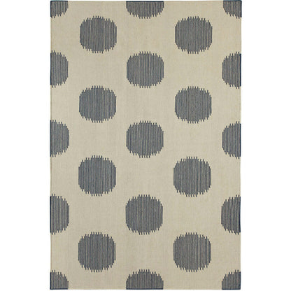 NY Dot Bokrum Blue Flat Woven Rug Rectangle image