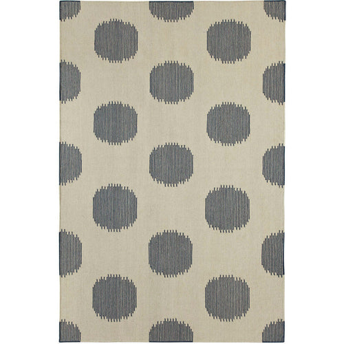 NY Dot Bokrum Blue Flat Woven Rug Rectangle image
