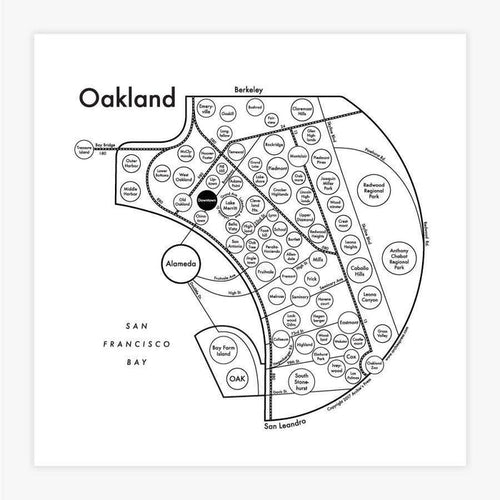 Oakland Map Print