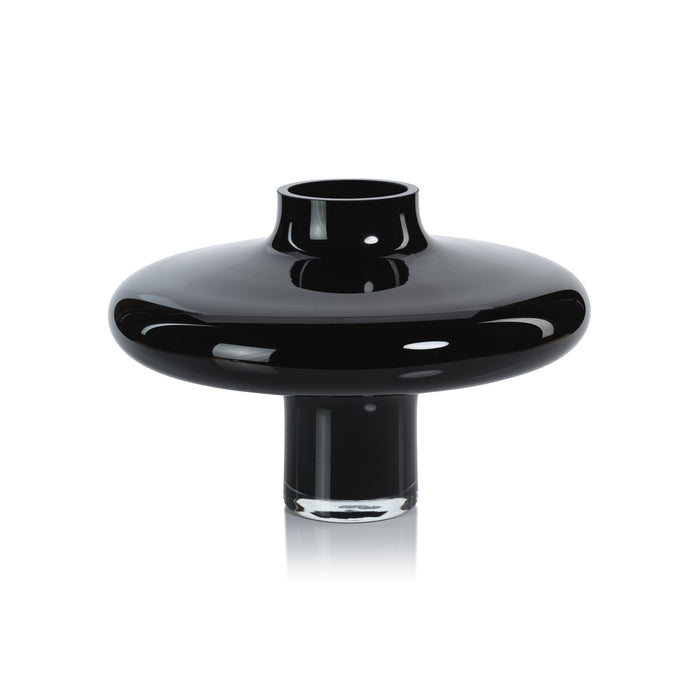 Onyx Opal Handmade Black Glass Vase - Vases by Carlyle Avenue