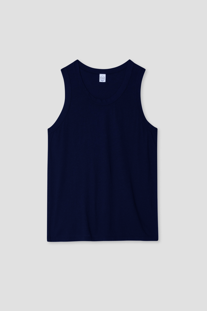 Organic Cotton Hemp Tank - Navy