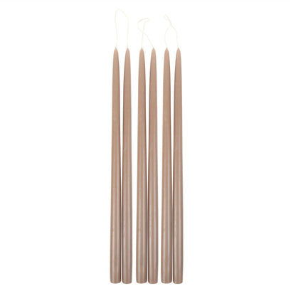 Pair of Taper Candles - Greige - Candles by Carlyle Avenue