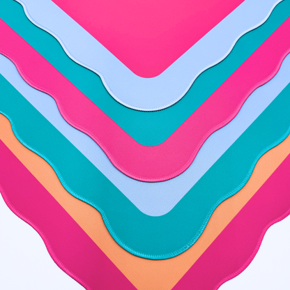 Pink Scallop | MAHJONG MAT