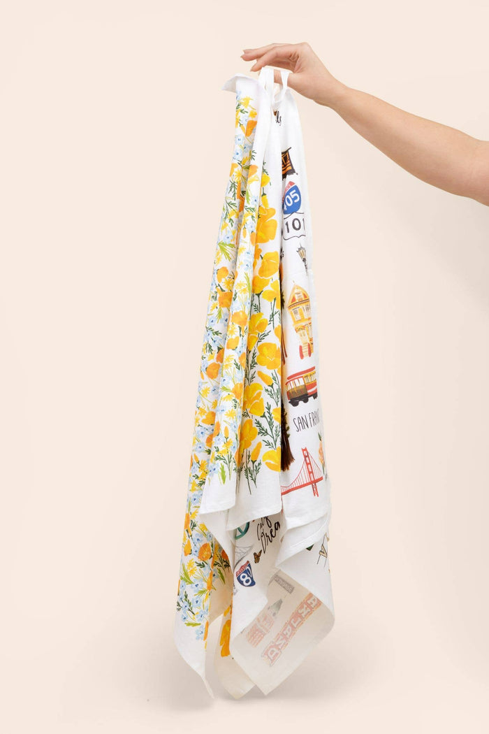 Poppies - Wildflowers - Tea Towel