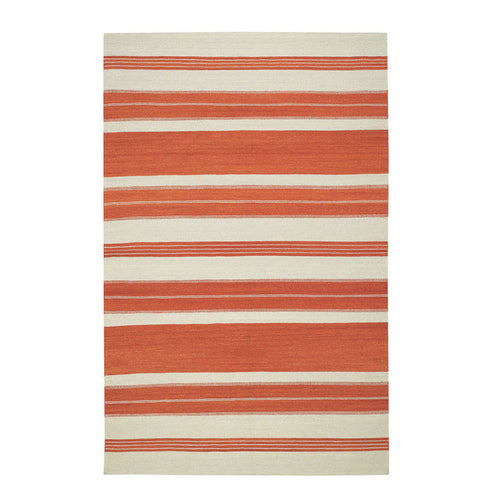 Puhalo Stripe Saffron Flat Woven Rug Rectangle image