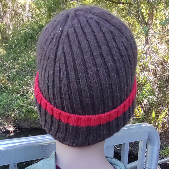 Red dog bison kids beanie