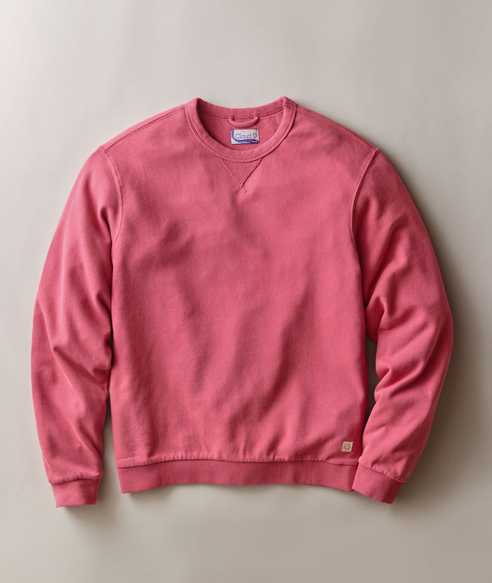 Relaxed Cloud 9 Fleece Crewneck - Garnet Rose