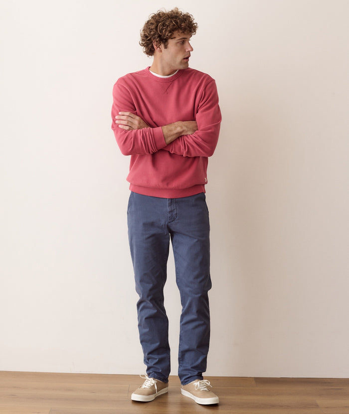 Relaxed Cloud 9 Fleece Crewneck - Garnet Rose