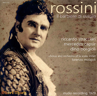 RICCARDO STRACCIARI in Rossini's Il barbiere di Siviglia (1929) - PACO161 - CD