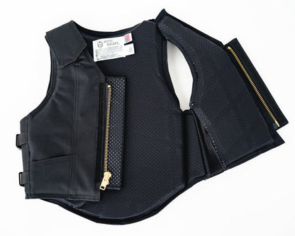 Ride Right 1200 Series Youth Rodeo Vest - Black Polyduct Open
