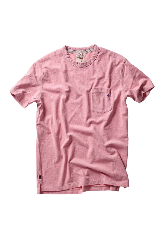 Ringspun Pocket Tee - Pink Heather
