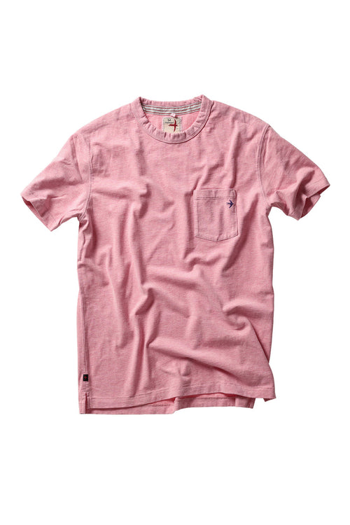 Ringspun Pocket Tee - Pink Heather