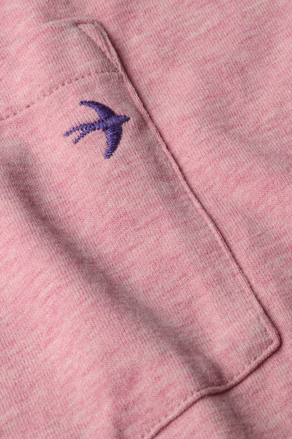 Ringspun Pocket Tee - Pink Heather