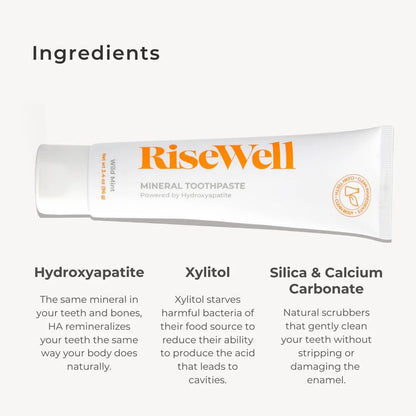 Mineral Hydroxyapatite Toothpaste - RiseWell - Living with Ivey