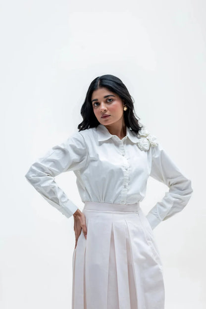 ROSEA CORSAGE SHIRT Bloome