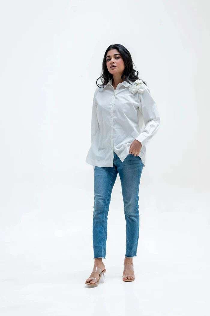 ROSEA CORSAGE SHIRT Bloome