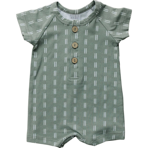 Sage Strokes Summer Romper