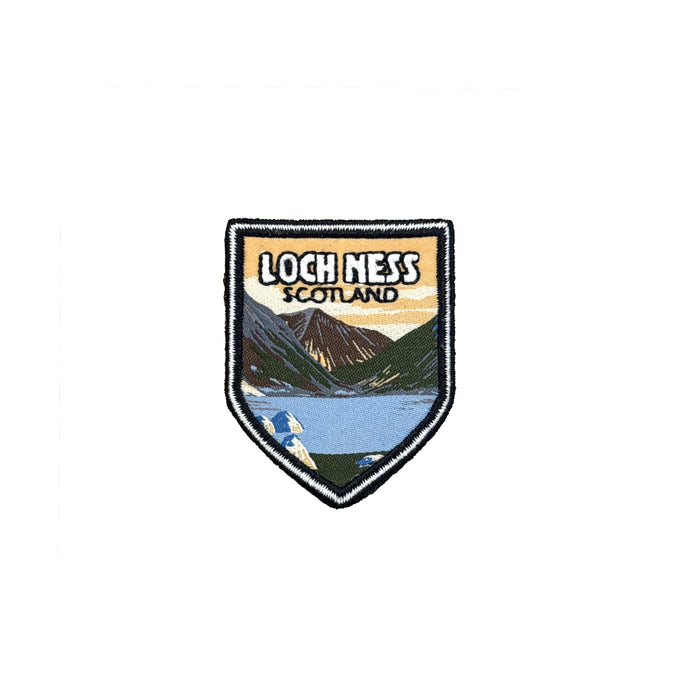 Big Country Loch Ness Scotland Shield Patch Front View