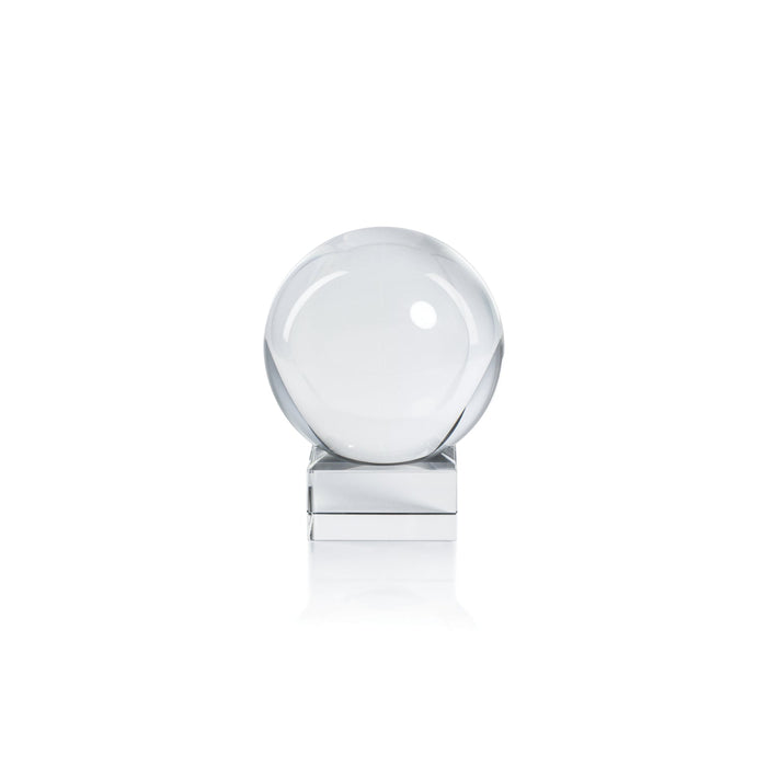 Serenity Crystal Orb on Base - Clear - Small -  by Carlyle Avenue