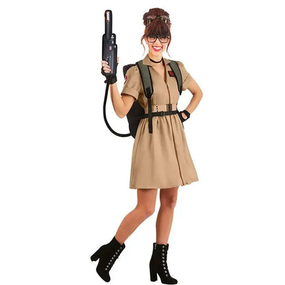 Sexy Ghostbuster Costume - Beige / XS