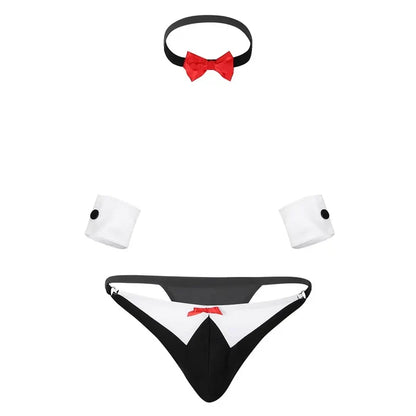 Sexy Nurse Costume For Men - Black A / M