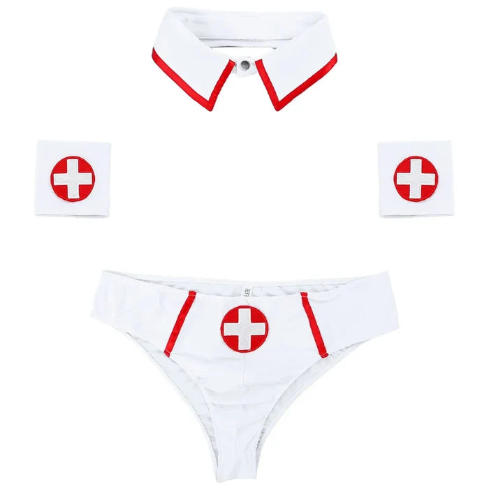 Sexy Nurse Costume For Men - White / M