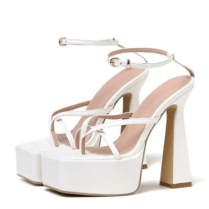 Sexy Wide Width Shoes - White / 35 / China