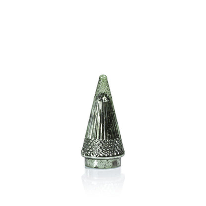 Siberian Antique Glass LED Tree - Green - Seasonal & Holiday Decorations by Carlyle Avenue