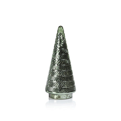 Siberian Antique Glass LED Tree - Green - Seasonal & Holiday Decorations by Carlyle Avenue