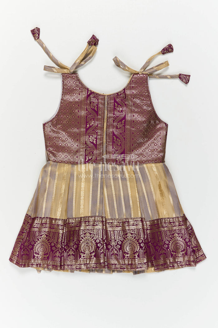 Silk Frock for Girls for Festive Occasions and Ethnic Gatherings