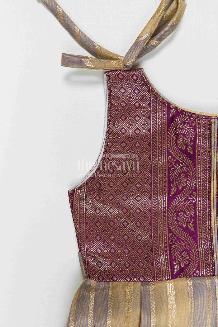 Silk Frock for Girls for Festive Occasions and Ethnic Gatherings