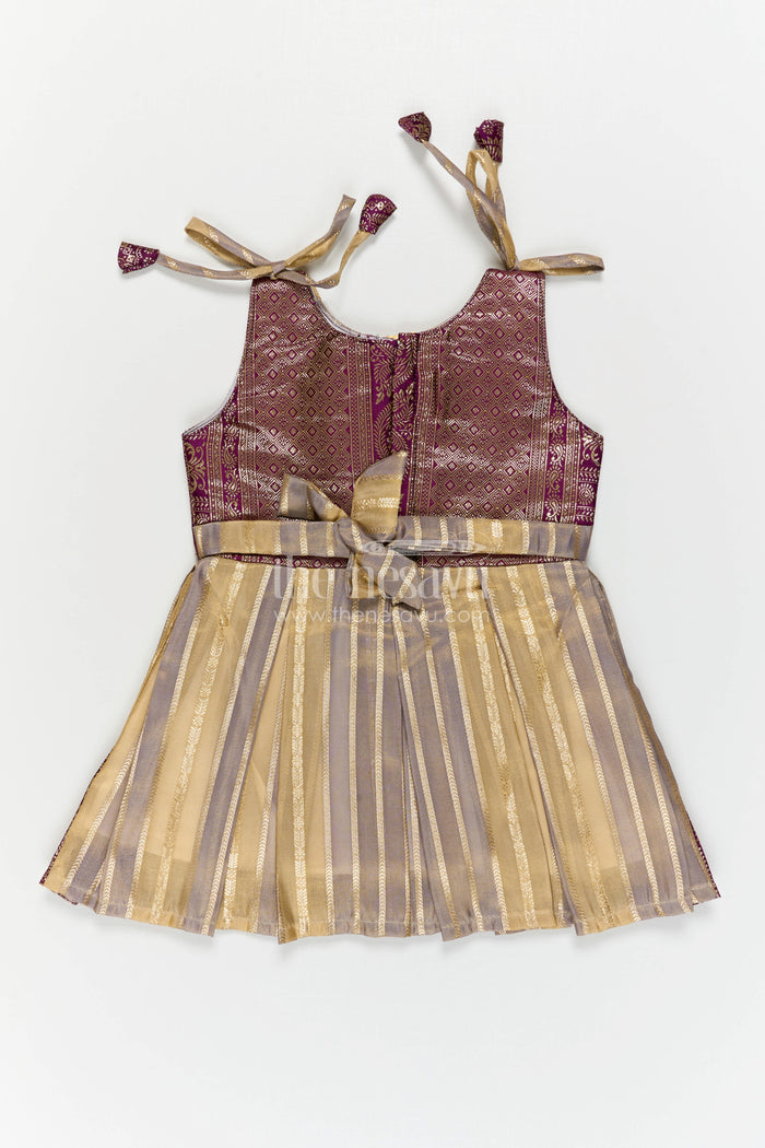 Silk Frock for Girls for Festive Occasions and Ethnic Gatherings