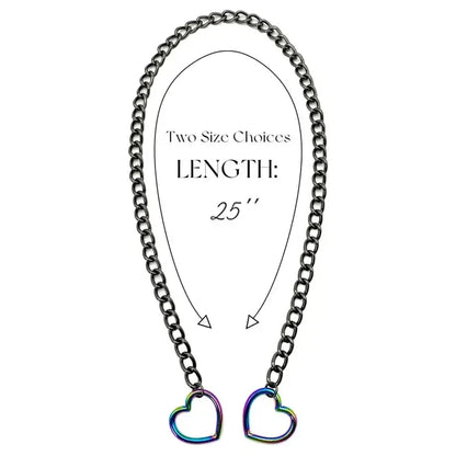 Slip Chain For Women Human Slipchain Choker Collar Heart Chain Necklace Heavy Cuban Long Chain
